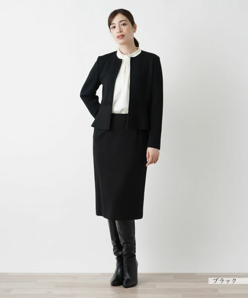 Leilian / レリアン テーラードジャケット | ペプラムジャケット【Leilian WHITE LABEL】 | 詳細1