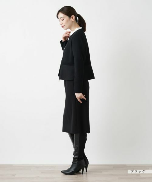 Leilian / レリアン テーラードジャケット | ペプラムジャケット【Leilian WHITE LABEL】 | 詳細2