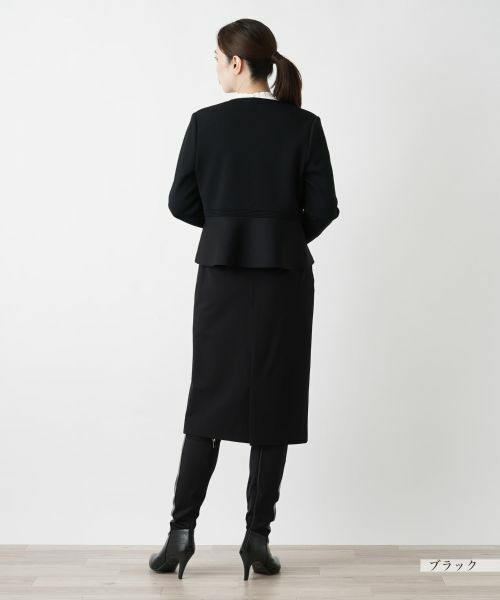 Leilian / レリアン テーラードジャケット | ペプラムジャケット【Leilian WHITE LABEL】 | 詳細3