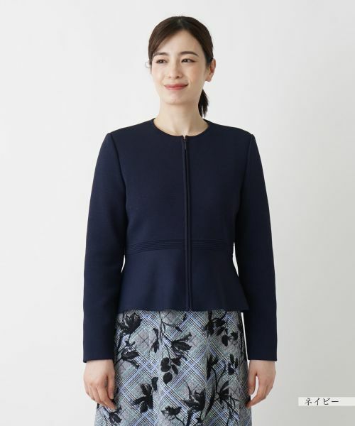 Leilian / レリアン テーラードジャケット | ペプラムジャケット【Leilian WHITE LABEL】 | 詳細7