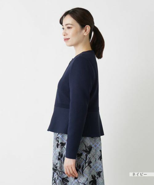 Leilian / レリアン テーラードジャケット | ペプラムジャケット【Leilian WHITE LABEL】 | 詳細8