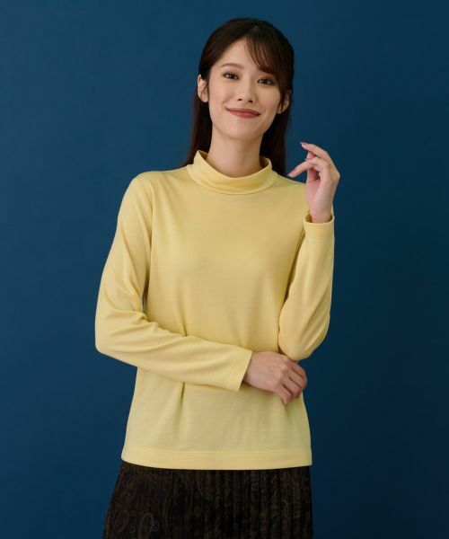 Leilian / レリアン カットソー | ジャージー素材カットソー(レモンイエロー系)
