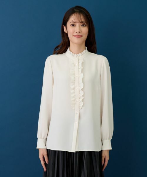 Leilian / レリアン シャツ・ブラウス | 洗えるフリルブラウス | 詳細3
