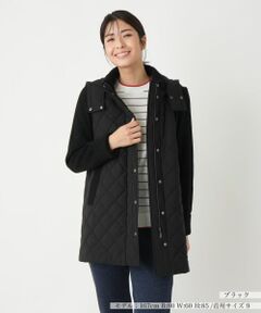 Leilian / レリアン その他アウター | 切替フーデッドコート【Leilian WHITE LABEL】