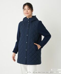 Leilian / レリアン その他アウター | 切替フーデッドコート【Leilian WHITE LABEL】