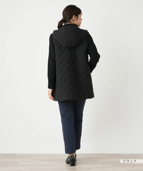 Leilian / レリアン その他アウター | 切替フーデッドコート【Leilian WHITE LABEL】 | 詳細3