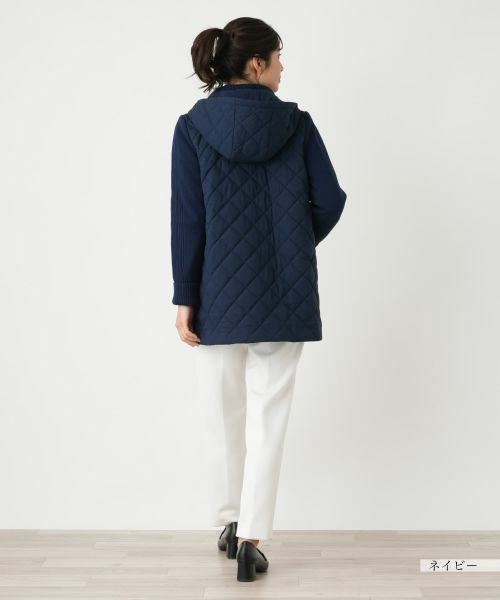 Leilian / レリアン その他アウター | 切替フーデッドコート【Leilian WHITE LABEL】 | 詳細6