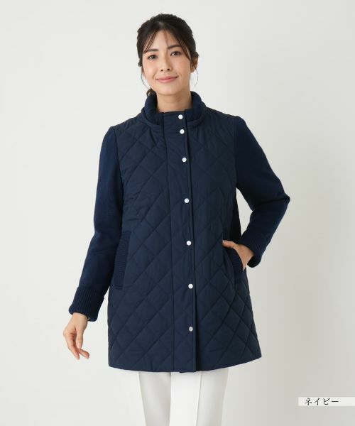 Leilian / レリアン その他アウター | 切替フーデッドコート【Leilian WHITE LABEL】 | 詳細7