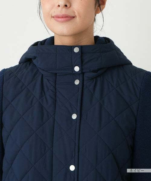 Leilian / レリアン その他アウター | 切替フーデッドコート【Leilian WHITE LABEL】 | 詳細8