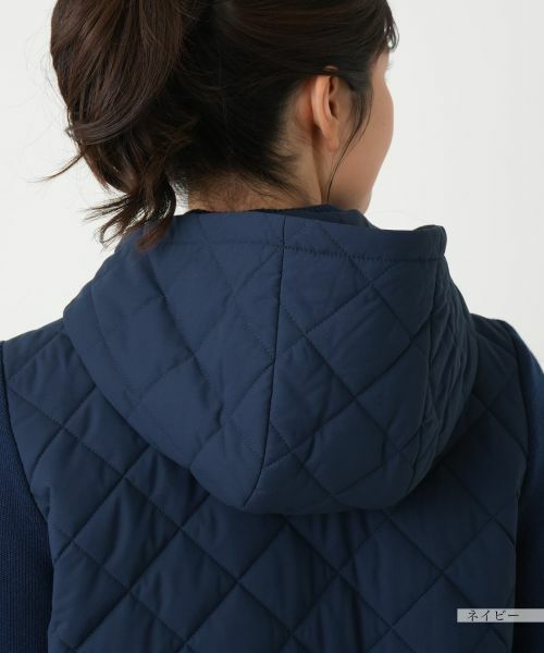 Leilian / レリアン その他アウター | 切替フーデッドコート【Leilian WHITE LABEL】 | 詳細9