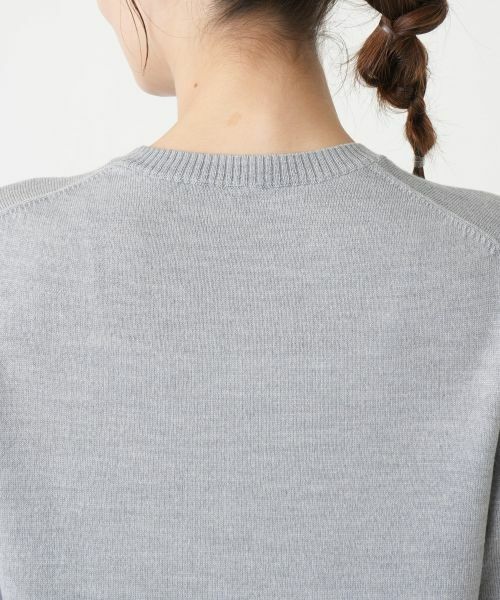 Leilian / レリアン ニット・セーター | ケーブル編みクルーネックニット | 詳細14