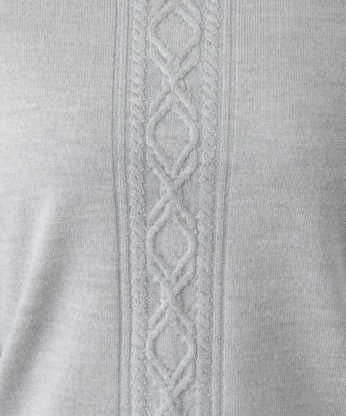 Leilian / レリアン ニット・セーター | ケーブル編みクルーネックニット | 詳細17