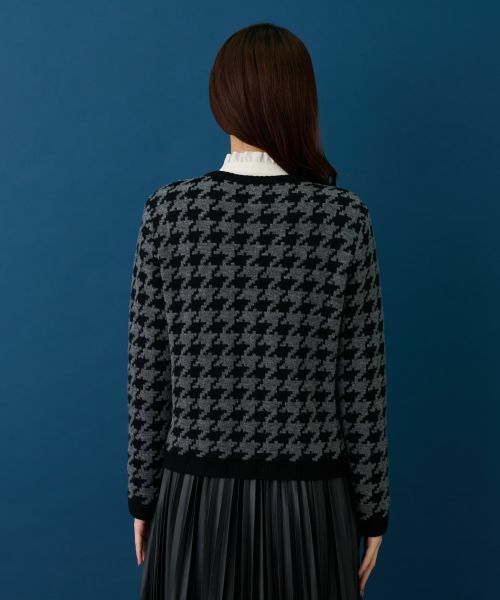 Leilian / レリアン カーディガン・ボレロ | 千鳥格子カーディガン | 詳細7