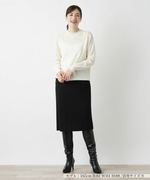 Leilian / レリアン ニット・セーター | レースハイネックニット | 詳細4