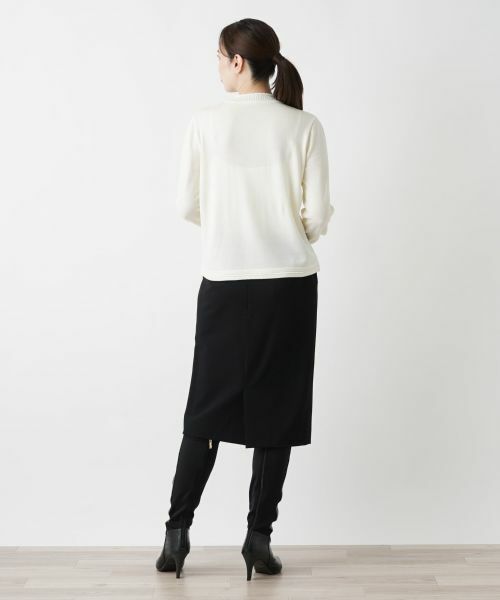 Leilian / レリアン ニット・セーター | レースハイネックニット | 詳細6