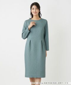 Leilian / レリアン ドレス | クルーネックワンピース【Leilian WHITE LABEL】