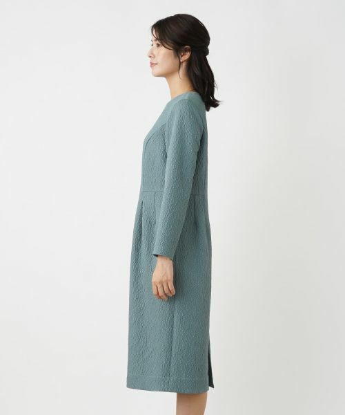 Leilian / レリアン ドレス | クルーネックワンピース【Leilian WHITE LABEL】 | 詳細10