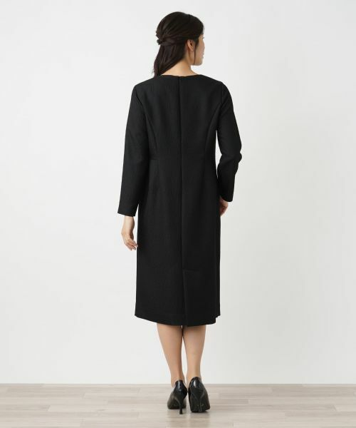 Leilian / レリアン ドレス | クルーネックワンピース【Leilian WHITE LABEL】 | 詳細3