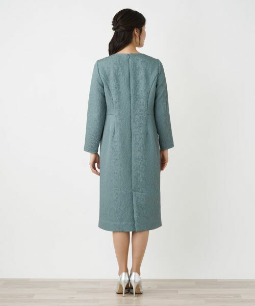 Leilian / レリアン ドレス | クルーネックワンピース【Leilian WHITE LABEL】 | 詳細8