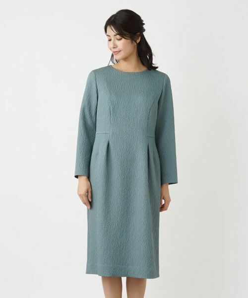 Leilian / レリアン ドレス | クルーネックワンピース【Leilian WHITE LABEL】 | 詳細9