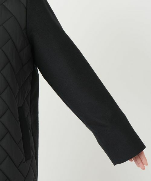 Leilian / レリアン その他アウター | キルティング切替ノーカラーコート【Leilian WHITE LABEL】 | 詳細10