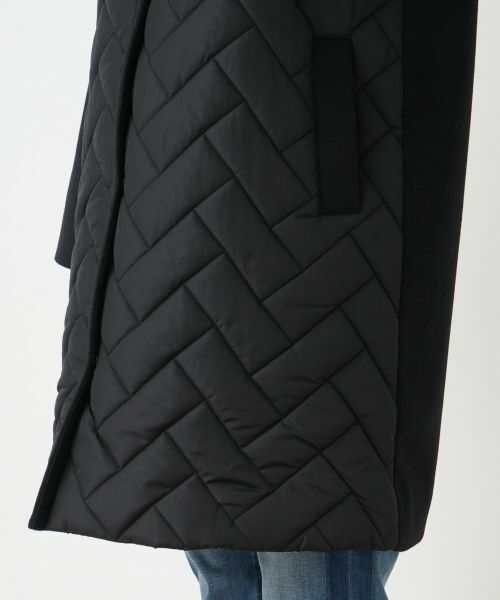 Leilian / レリアン その他アウター | キルティング切替ノーカラーコート【Leilian WHITE LABEL】 | 詳細12