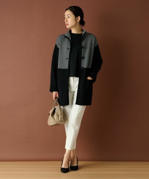 Leilian / レリアン その他アウター | ジャカードニットコート | 詳細3