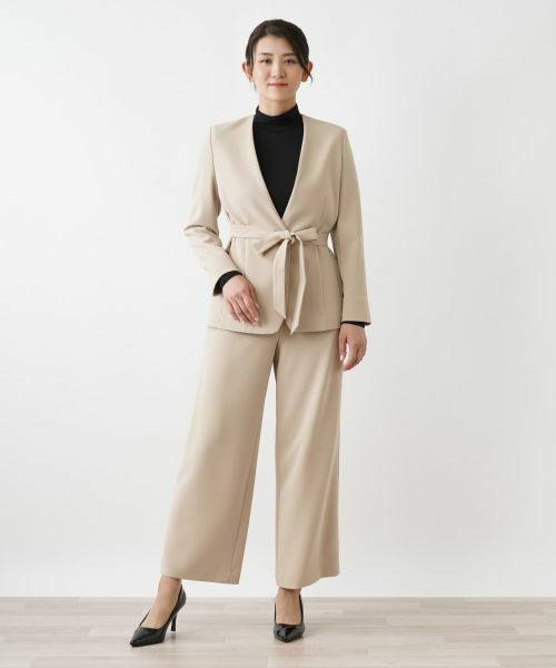 Leilian / レリアン テーラードジャケット | 洗えるジャケット【Leilian WHITE LABEL】 | 詳細1