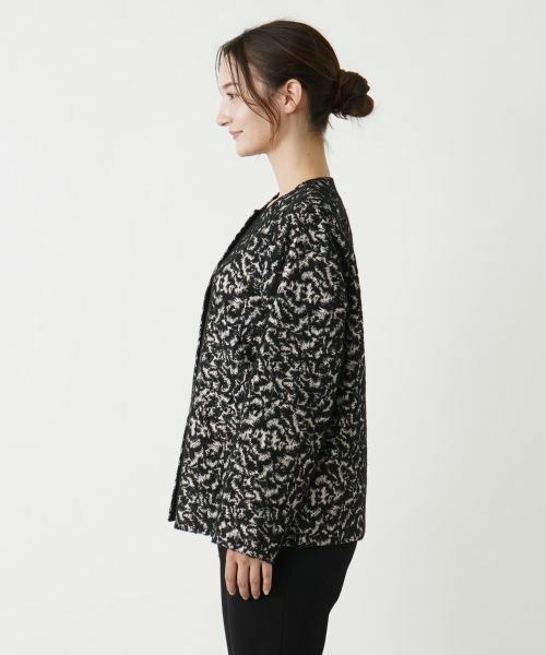 Leilian / レリアン テーラードジャケット | 比翼ノーカラージャケット【LIMONTA】 | 詳細5