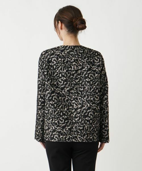 Leilian / レリアン テーラードジャケット | 比翼ノーカラージャケット【LIMONTA】 | 詳細6