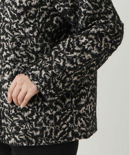 Leilian / レリアン テーラードジャケット | 比翼ノーカラージャケット【LIMONTA】 | 詳細9