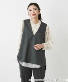 Leilian / レリアン テーラードジャケット | 【店舗人気】Vネックベスト