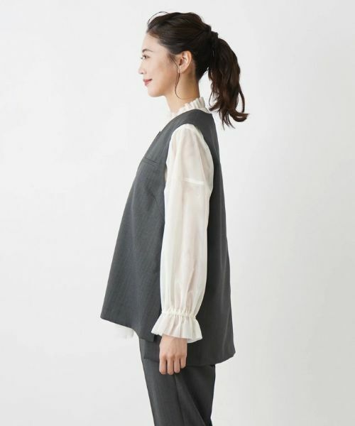 Leilian / レリアン テーラードジャケット | 【店舗人気】Vネックベスト | 詳細5