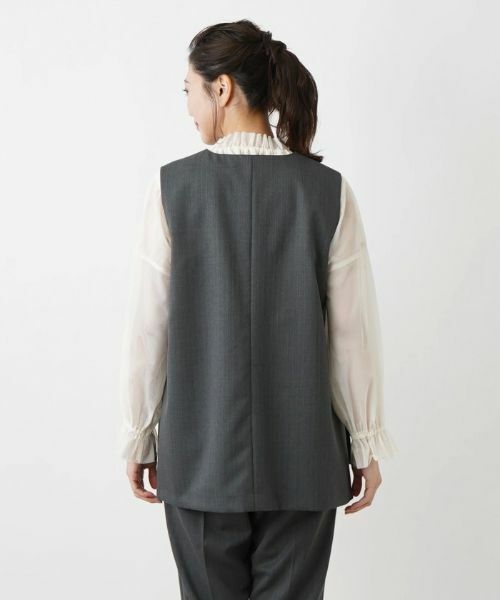 Leilian / レリアン テーラードジャケット | 【店舗人気】Vネックベスト | 詳細6