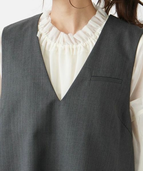 Leilian / レリアン テーラードジャケット | 【店舗人気】Vネックベスト | 詳細7
