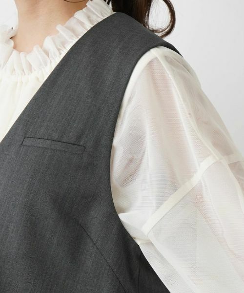 Leilian / レリアン テーラードジャケット | 【店舗人気】Vネックベスト | 詳細9