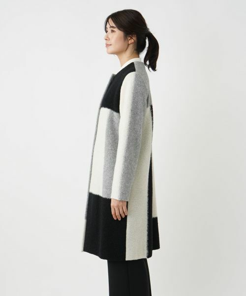 Leilian / レリアン その他アウター | カラーブロックニットコート | 詳細11