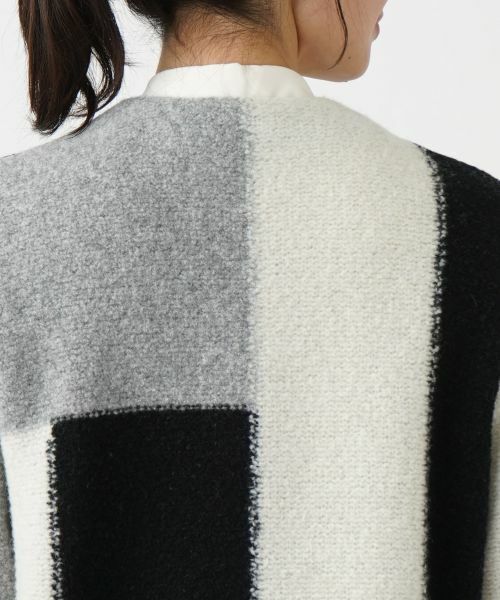 Leilian / レリアン その他アウター | カラーブロックニットコート | 詳細14