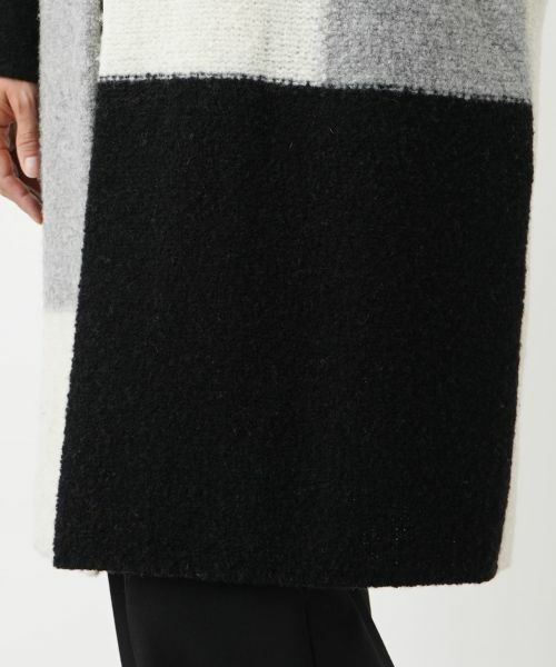 Leilian / レリアン その他アウター | カラーブロックニットコート | 詳細17