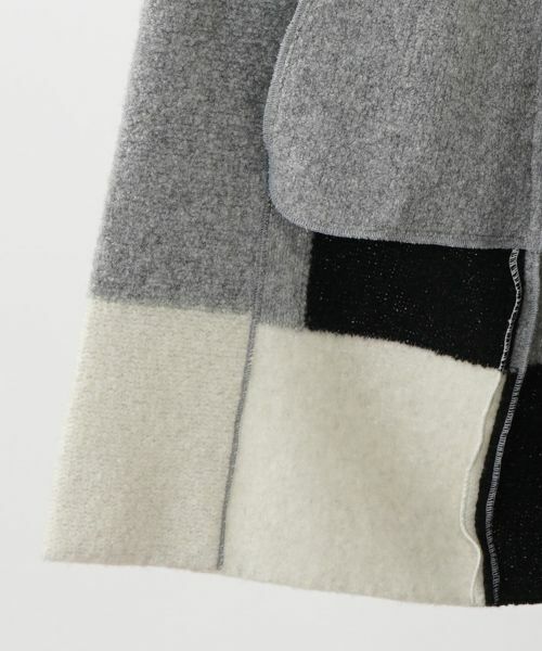 Leilian / レリアン その他アウター | カラーブロックニットコート | 詳細18