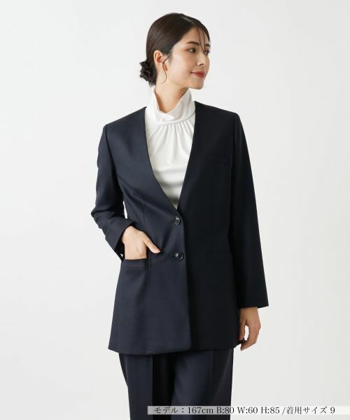 Leilian/レリアン ジャケット ネイビー 7(S)