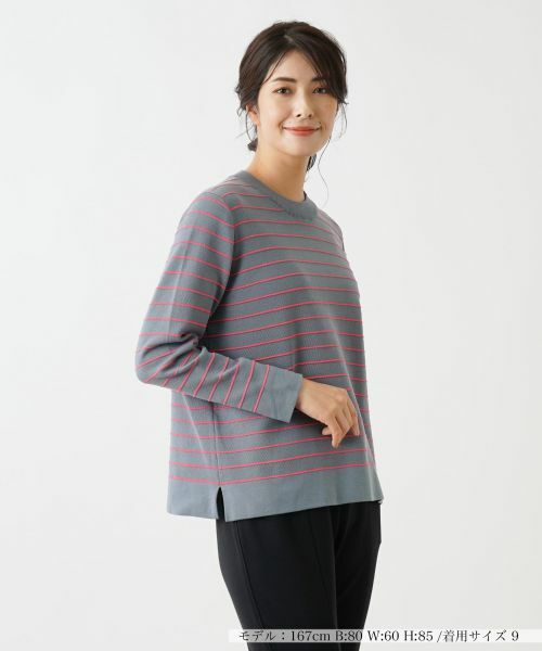 Leilian/レリアン セーター アッシュグレー 9(M) Leilian/レリアン セーター アッシュグレー 9(M)