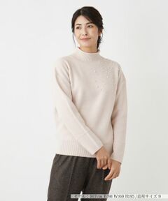 Leilian / レリアン ニット・セーター | ビジューハイネックニット