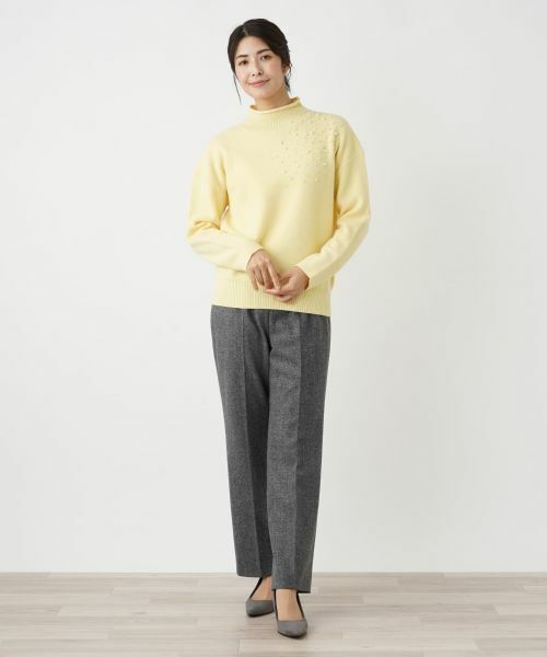 Leilian / レリアン ニット・セーター | ビジューハイネックニット | 詳細11