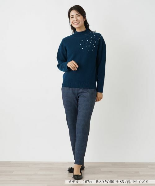 Leilian / レリアン ニット・セーター | ビジューハイネックニット | 詳細16
