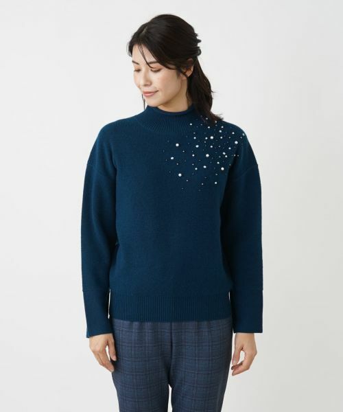Leilian / レリアン ニット・セーター | ビジューハイネックニット | 詳細19