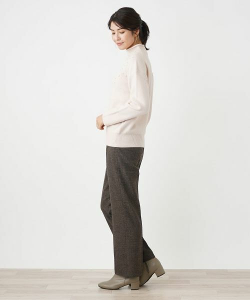 Leilian / レリアン ニット・セーター | ビジューハイネックニット | 詳細2