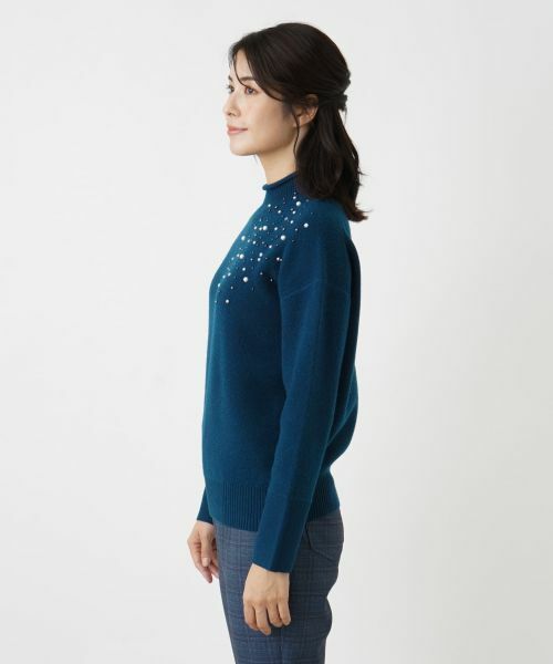 Leilian / レリアン ニット・セーター | ビジューハイネックニット | 詳細20