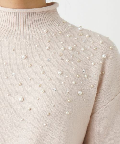 Leilian / レリアン ニット・セーター | ビジューハイネックニット | 詳細4