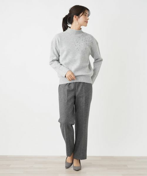 Leilian / レリアン ニット・セーター | ビジューハイネックニット | 詳細5